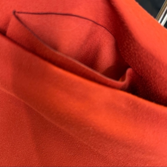 Girlfriend Collective High Rise Burnt Orange Tights - Picture 4 of 5